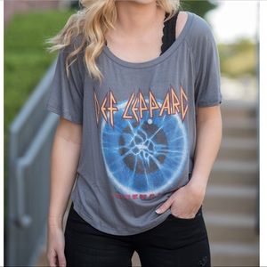 NWT Daydreamer Def Leppard Adrenalize Drapey Tee